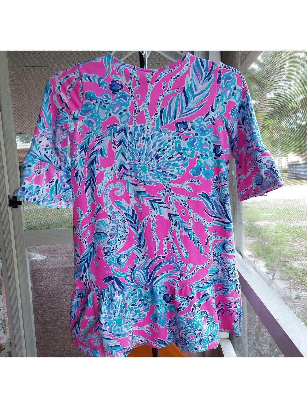 Lilly Pulitzer girls' cotton tunic dress, size L